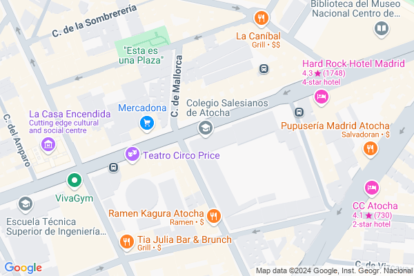 mapa pabellón
