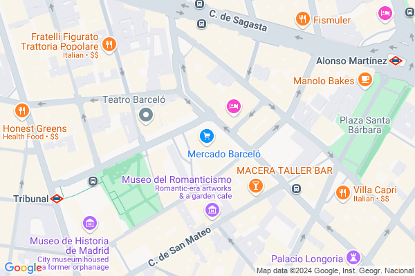 mapa pabellón
