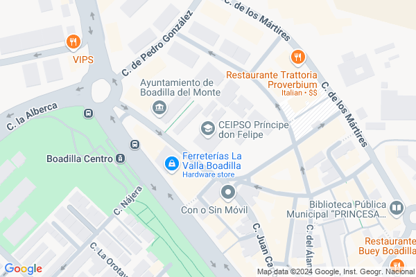mapa pabellón