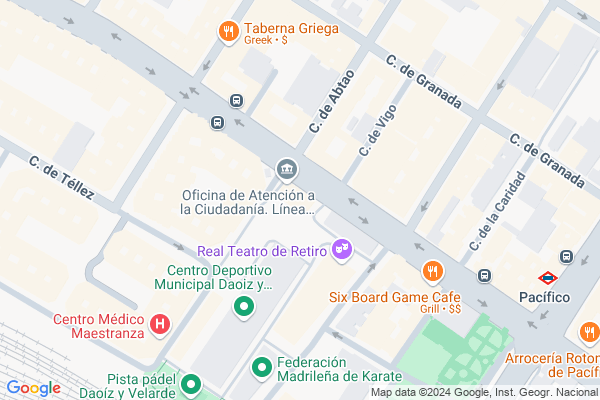 mapa pabellón