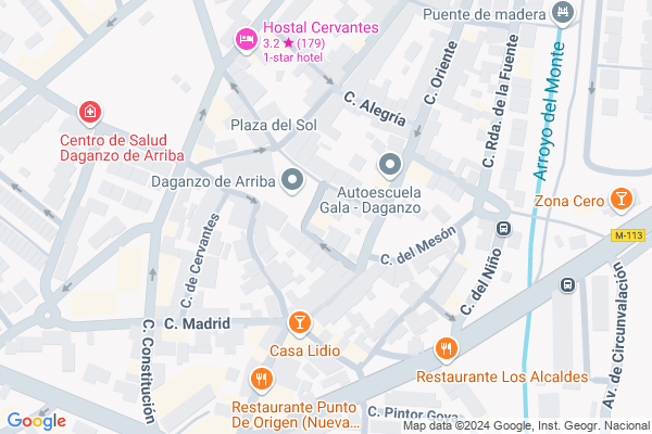 mapa pabellón