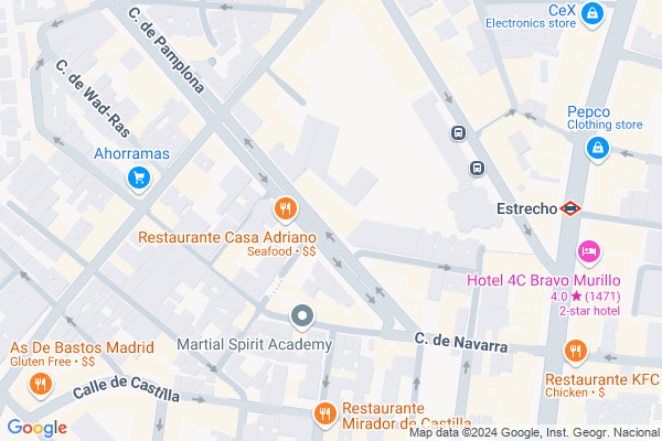 mapa pabellón