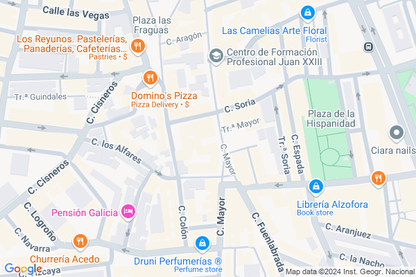 mapa pabellón