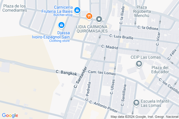mapa pabellón