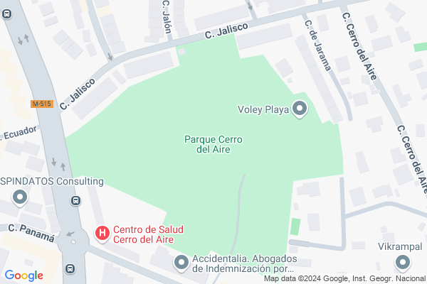 mapa pabellón