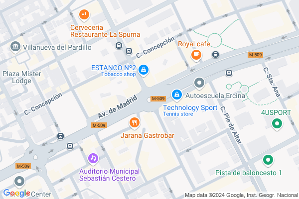 mapa pabellón