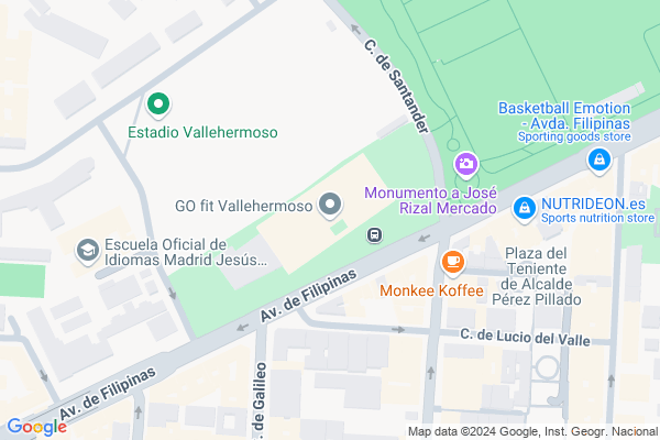 mapa pabellón