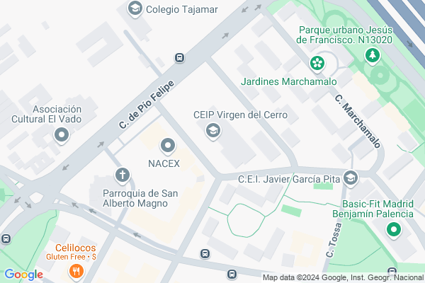 mapa pabellón