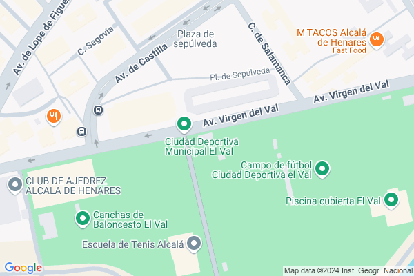 mapa pabellón